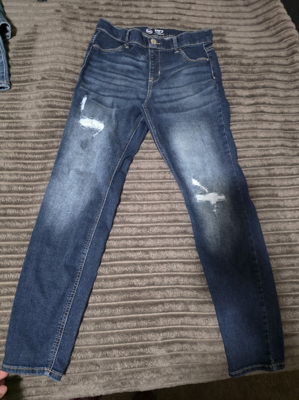 wonder nation Dark Blue Distressed Skinny Jeans